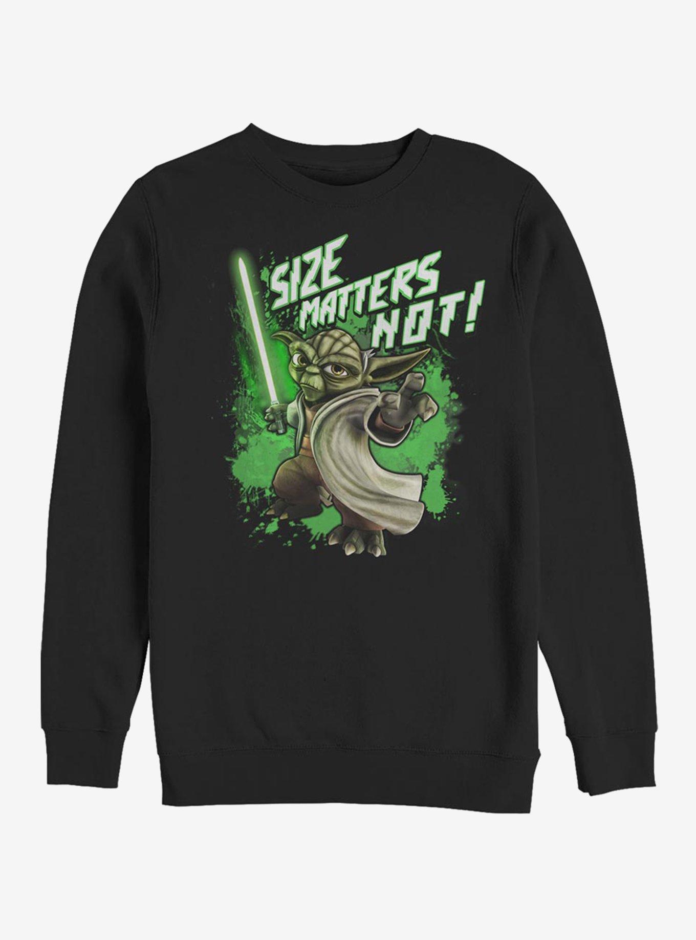 Star Wars: The Clone Wars Yoda Size Matters Not Sweatshirt, , hi-res