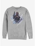 Plus Size Star Wars: The Clone Wars Hunter Angled Sweatshirt, ATH HTR, hi-res