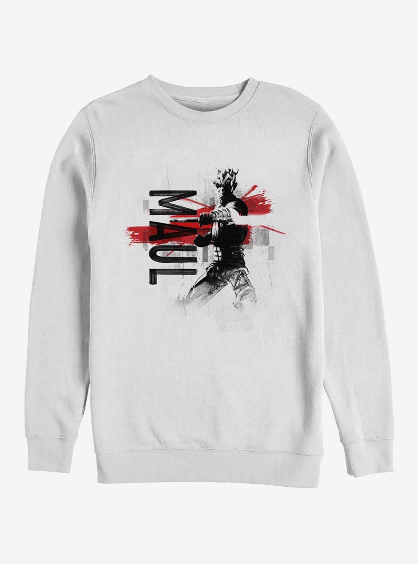 Star Wars: The Clone Wars Maul Collage Sweatshirt, WHITE, hi-res