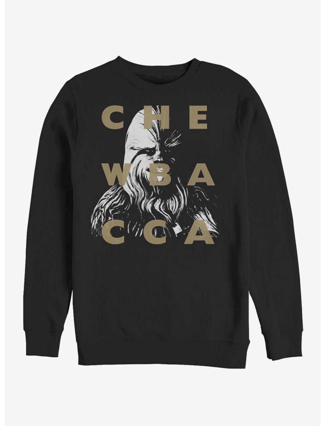 Star Wars: The Clone Wars Chewbacca Text Sweatshirt, BLACK, hi-res