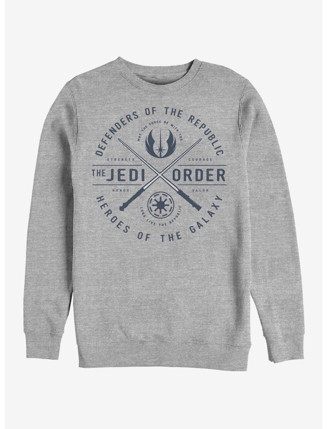Star Wars: The Clone Wars Jedi Order Emblem Sweatshirt, ATH HTR, hi-res