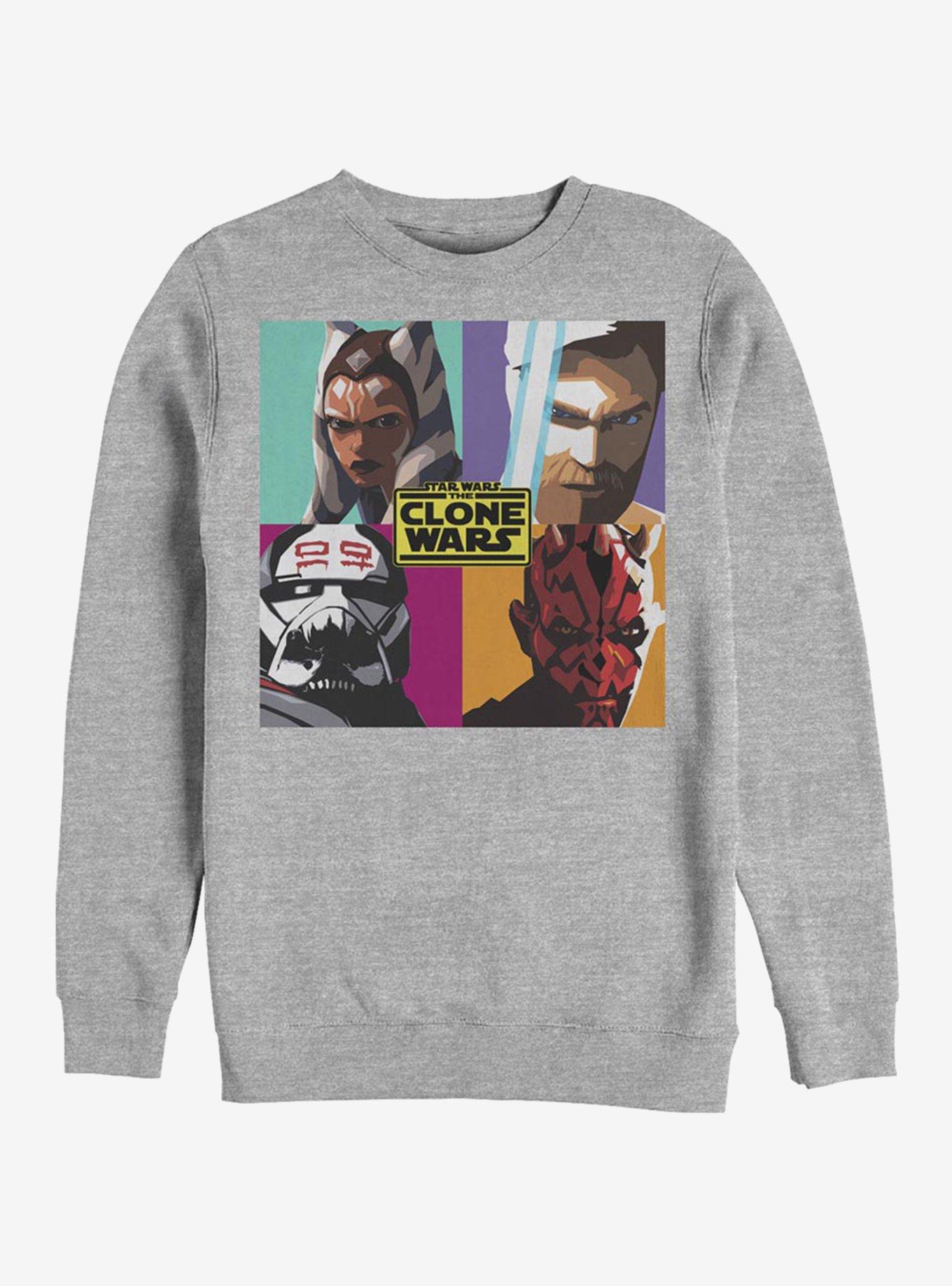 Star Wars: The Clone Wars Ahsoka Heroes Pop Art Sweatshirt, ATH HTR, hi-res