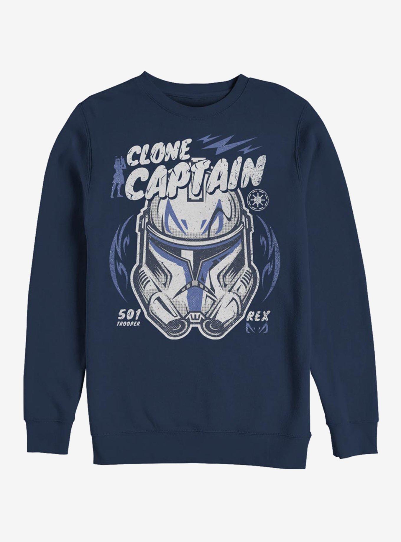 Star Wars: The Clone Wars Captain Rex Sweatshirt, NAVY, hi-res