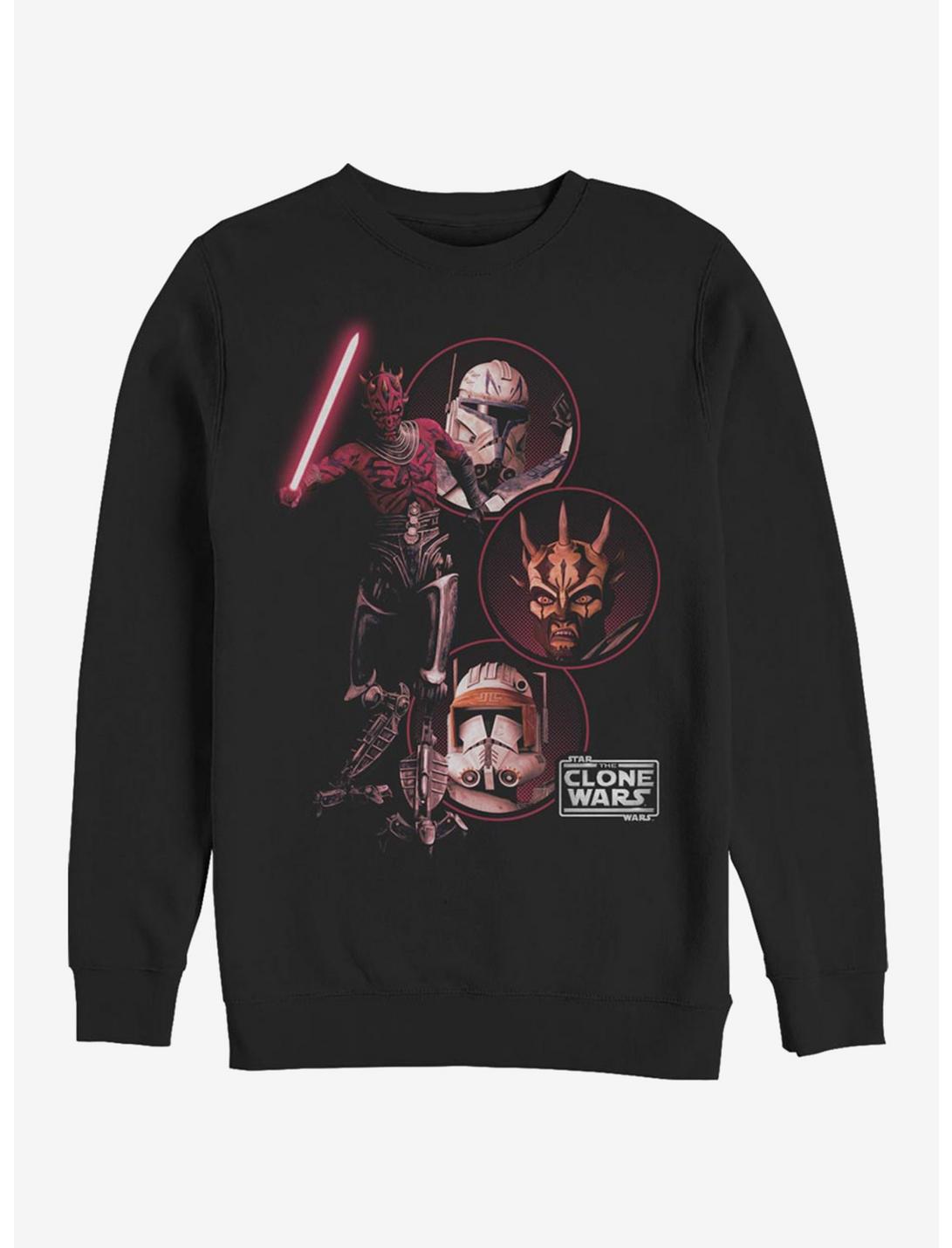 Star Wars: The Clone Wars Darkside Group Sweatshirt, BLACK, hi-res