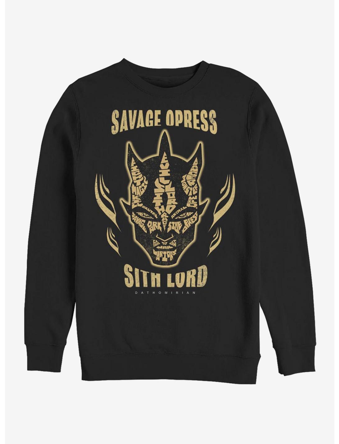 Star Wars: The Clone Wars Dathomirian Savage Opress Sweatshirt, BLACK, hi-res