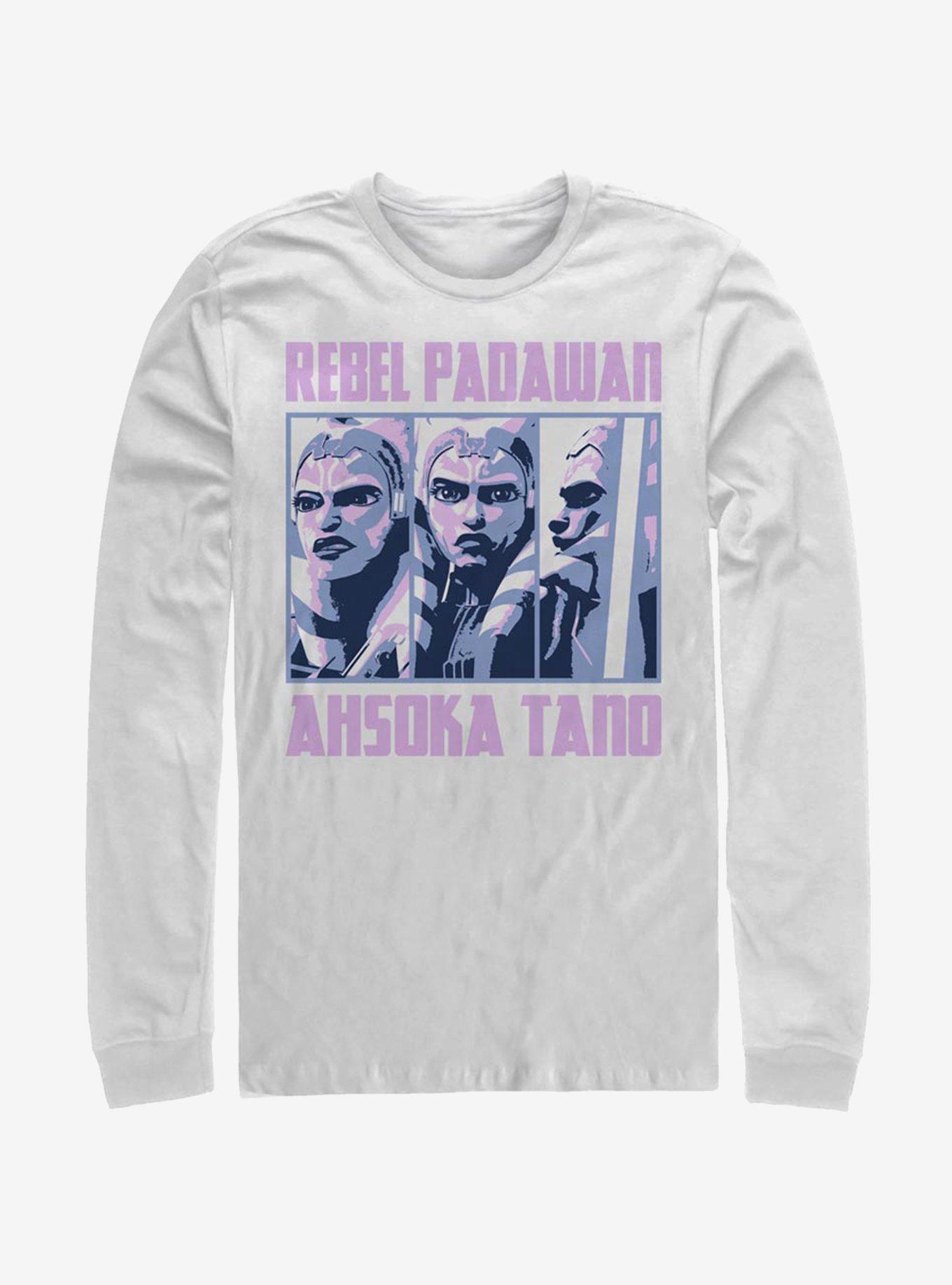 Star Wars: The Clone Wars Ahsoka Rebel Box Up Long-Sleeve T-Shirt, WHITE, hi-res