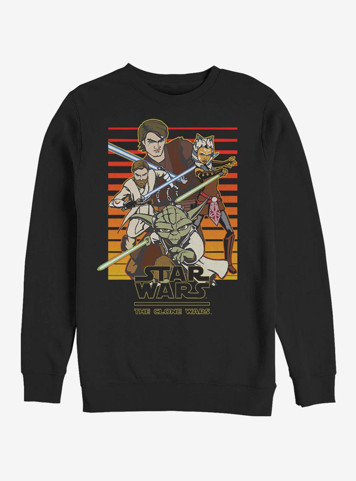 Star Wars: The Clone Wars Sun Setting Sweatshirt, BLACK, hi-res