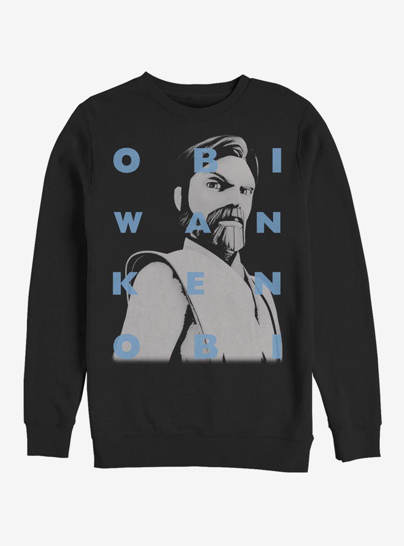 Star Wars: The Clone Wars Obi-Wan Text Sweatshirt, , hi-res