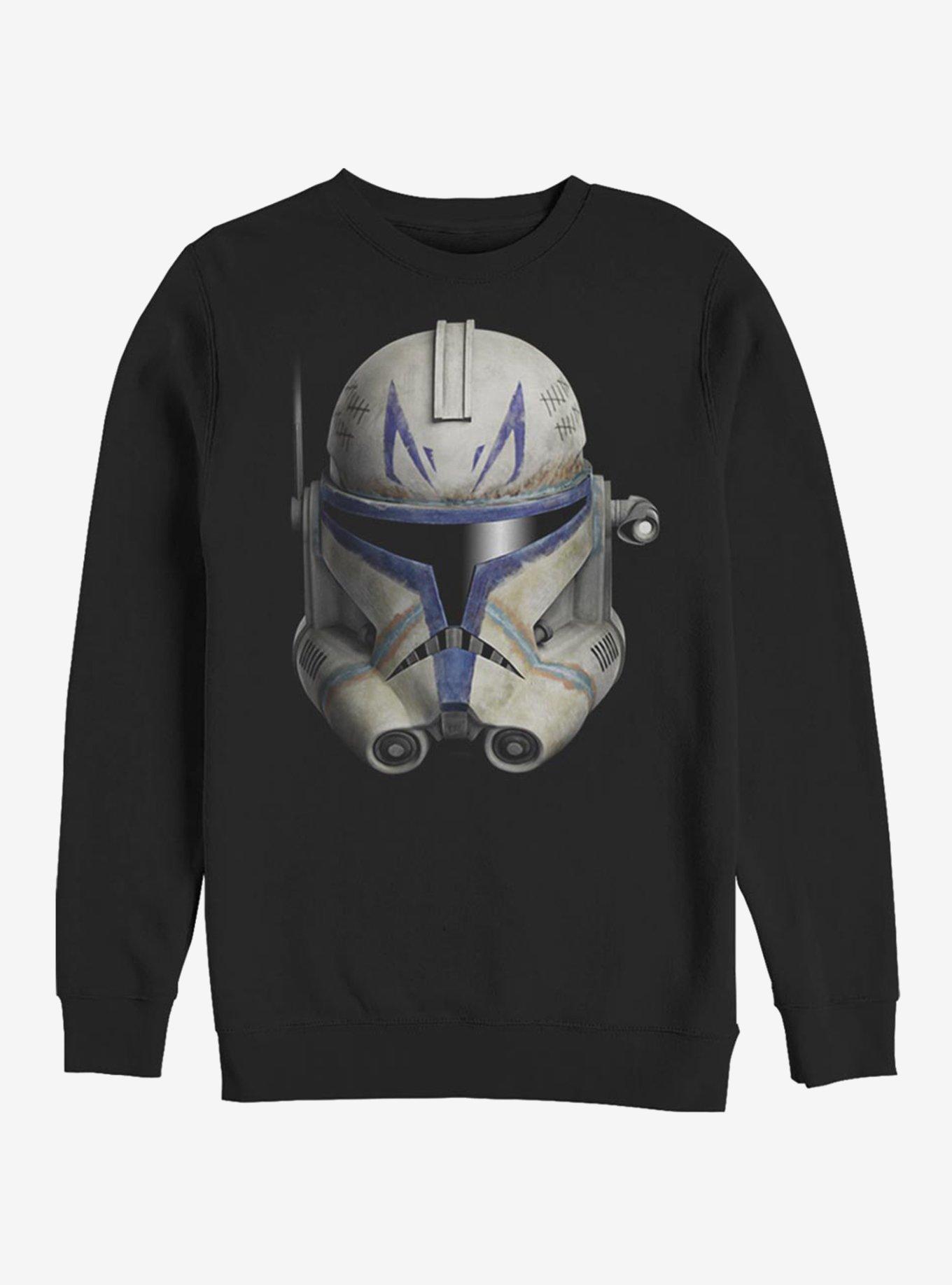 Star Wars: The Clone Wars Captain Rex Helmet Sweatshirt, BLACK, hi-res