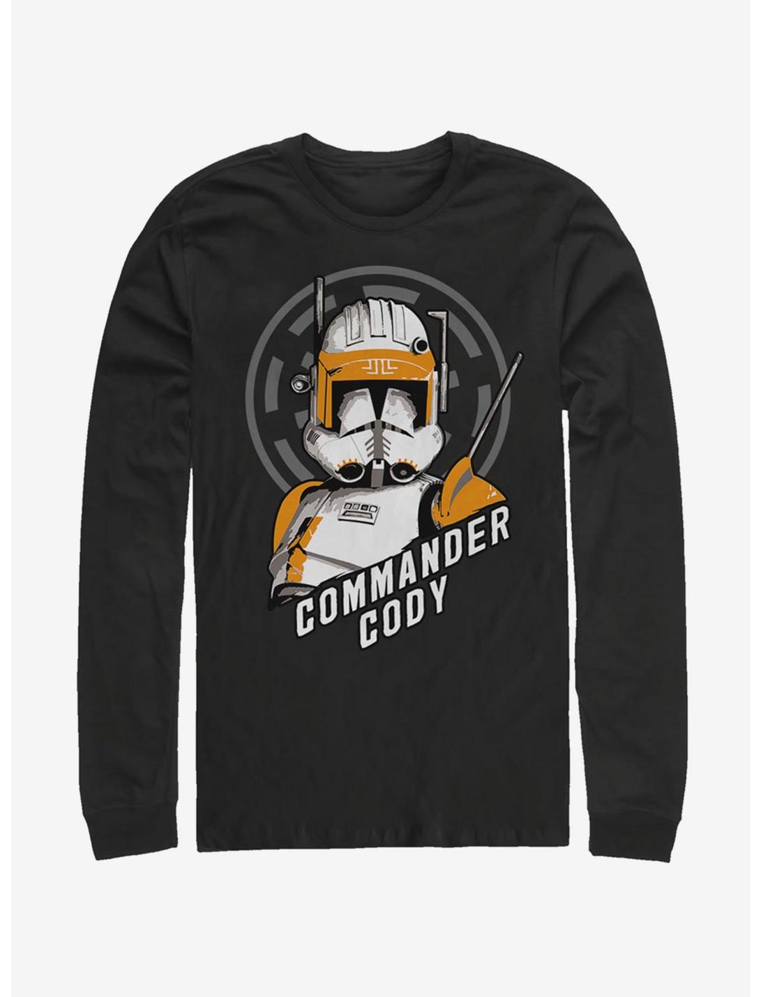 Plus Size Star Wars: The Clone Wars Commander Cody Long-Sleeve T-Shirt, BLACK, hi-res