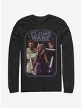 Star Wars: The Clone Wars Ahsoka Hero Group Shot Long-Sleeve T-Shirt, BLACK, hi-res