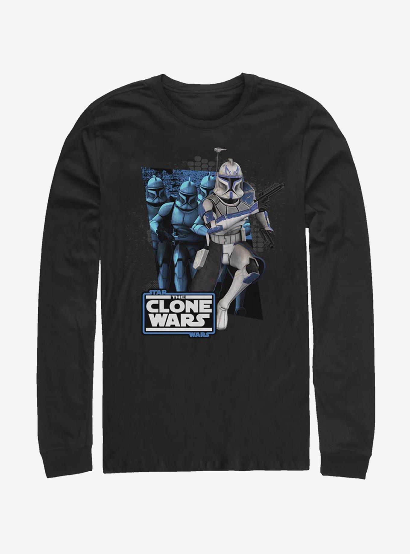 Star Wars: The Clone Wars Captain Rex Trooper Long-Sleeve T-Shirt, BLACK, hi-res