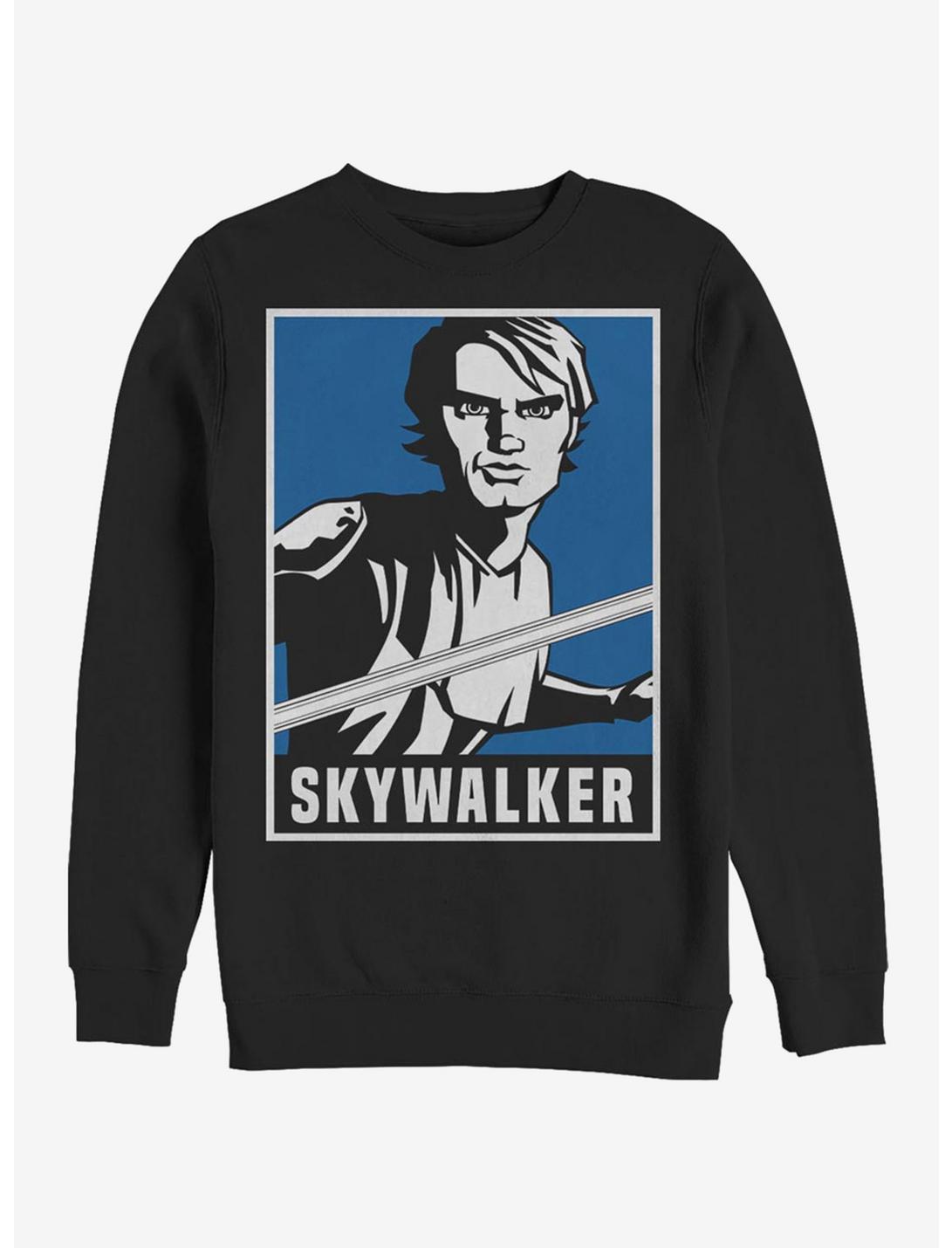 Star Wars: The Clone Wars Skywalker Poster Sweatshirt, BLACK, hi-res