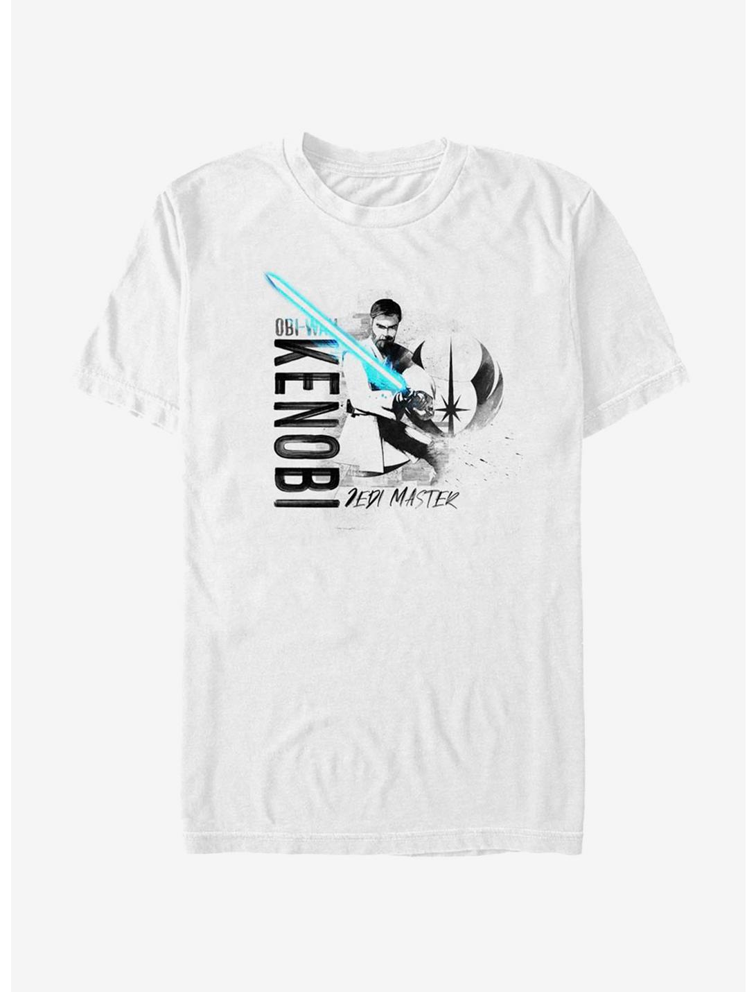 Star Wars: The Clone Wars Kenobi Collage T-Shirt, WHITE, hi-res
