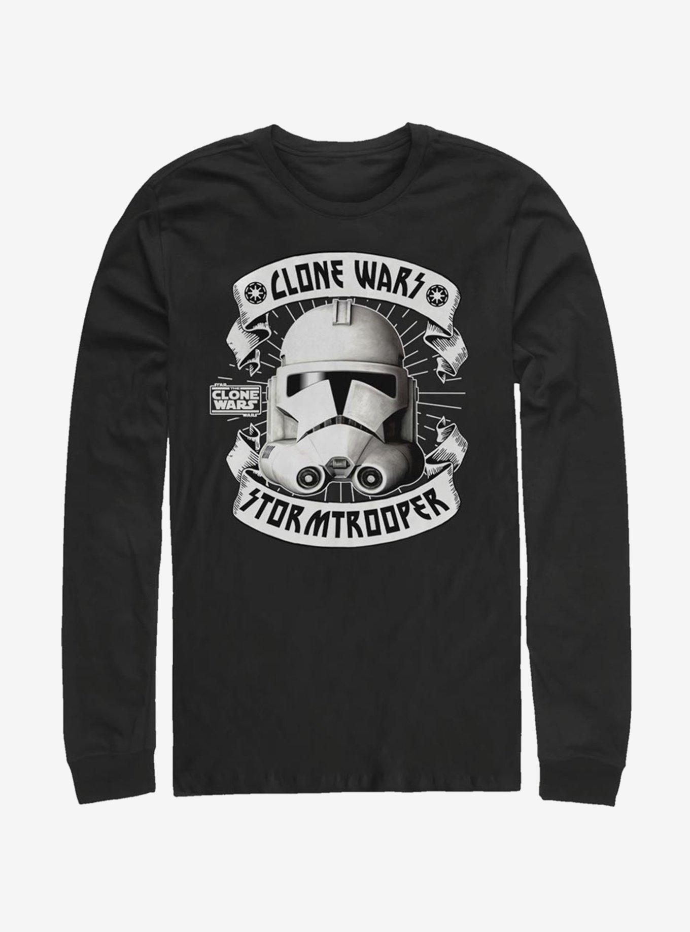 Star Wars: The Clone Wars Banner Trooper Long-Sleeve T-Shirt, BLACK, hi-res