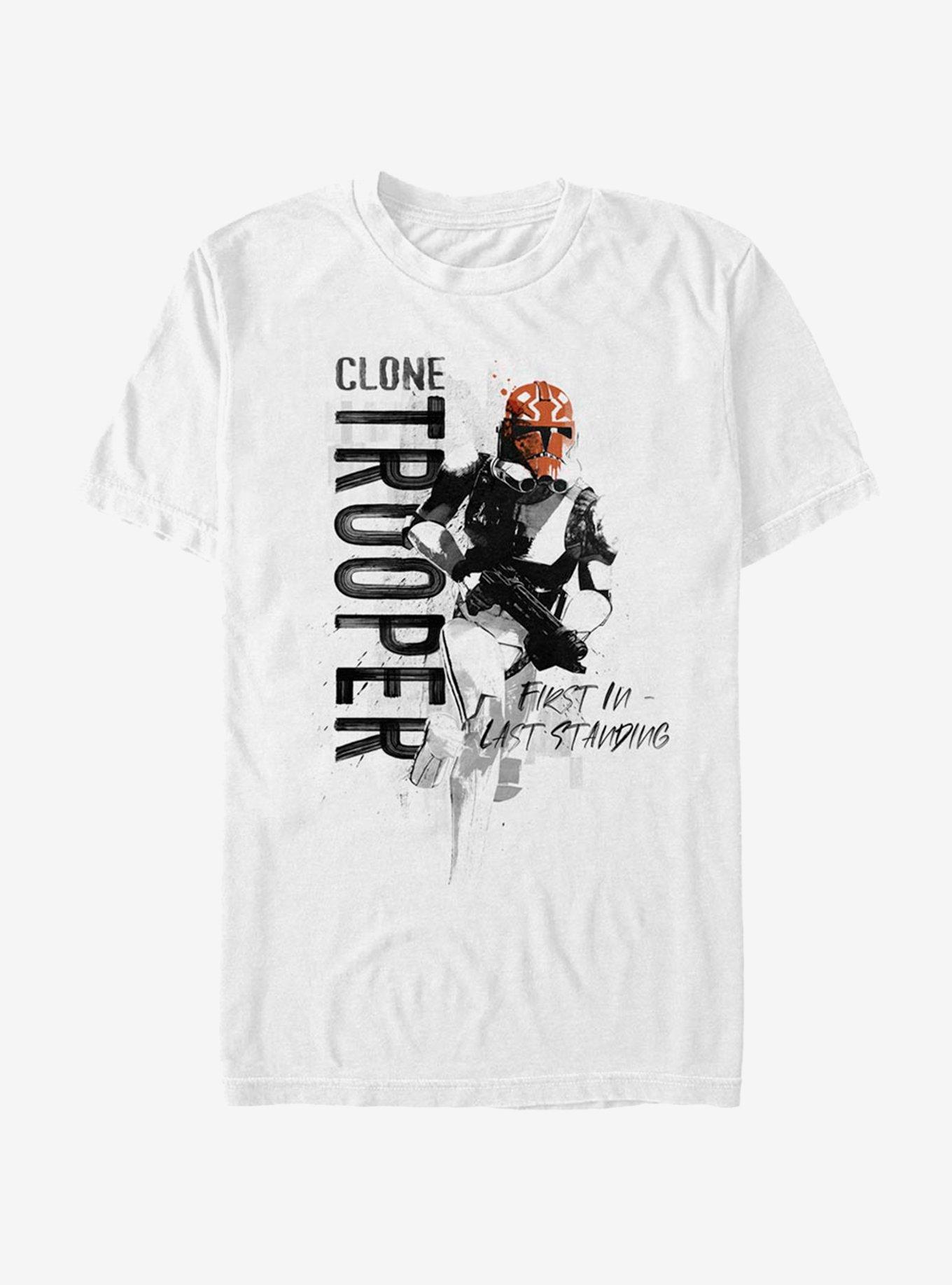 Star Wars: The Clone Wars Trooper Running T-Shirt, WHITE, hi-res