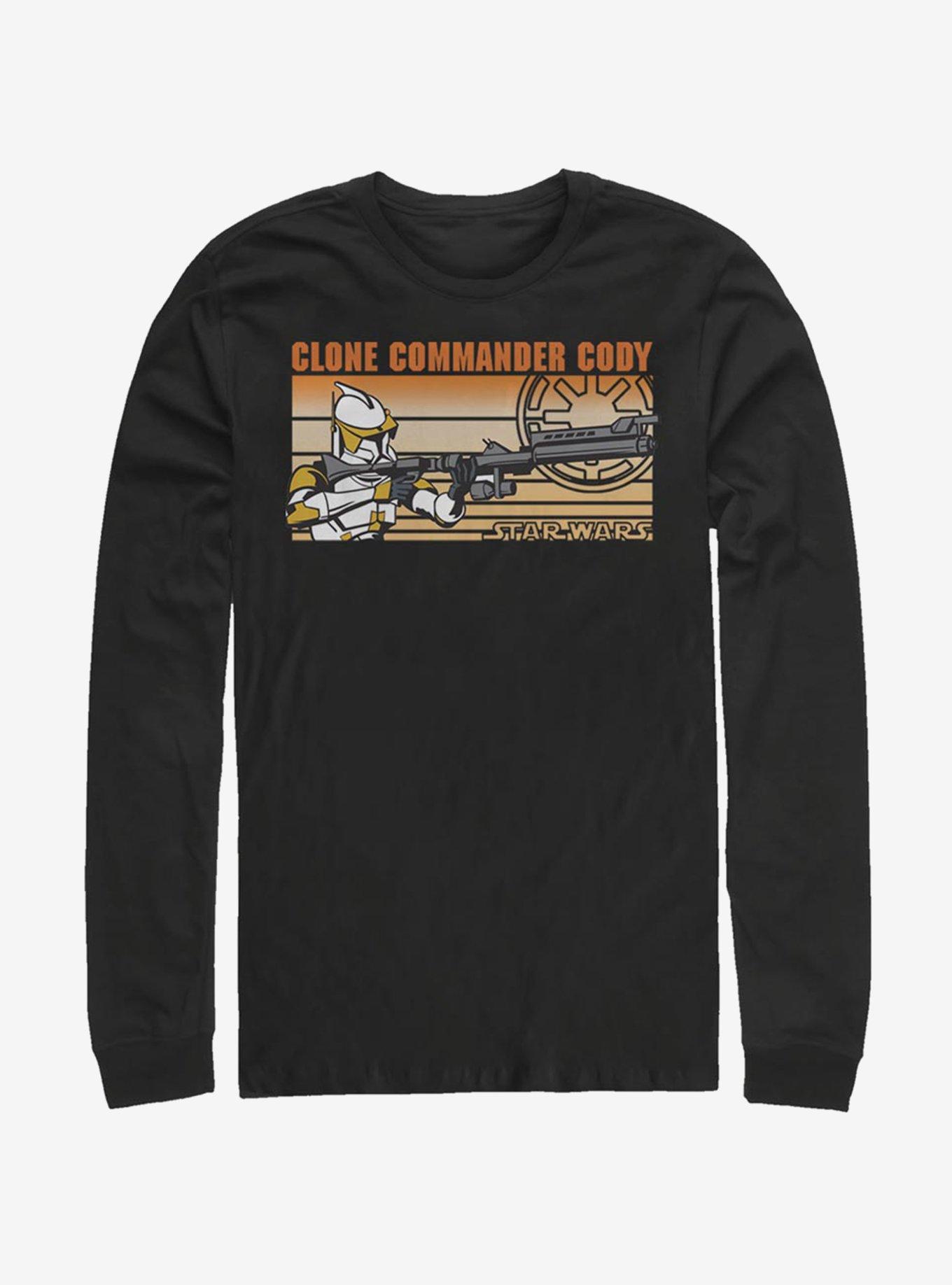 Star Wars: The Clone Wars Commander Cody Long-Sleeve T-Shirt, BLACK, hi-res