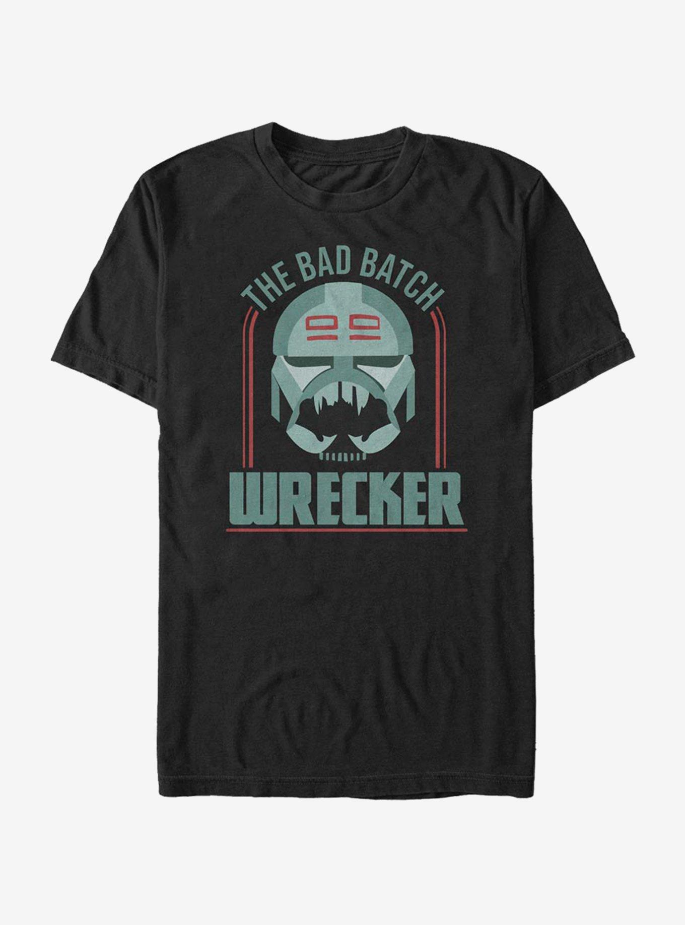 Star Wars: The Clone Wars Bad Batch Badge T-Shirt, BLACK, hi-res