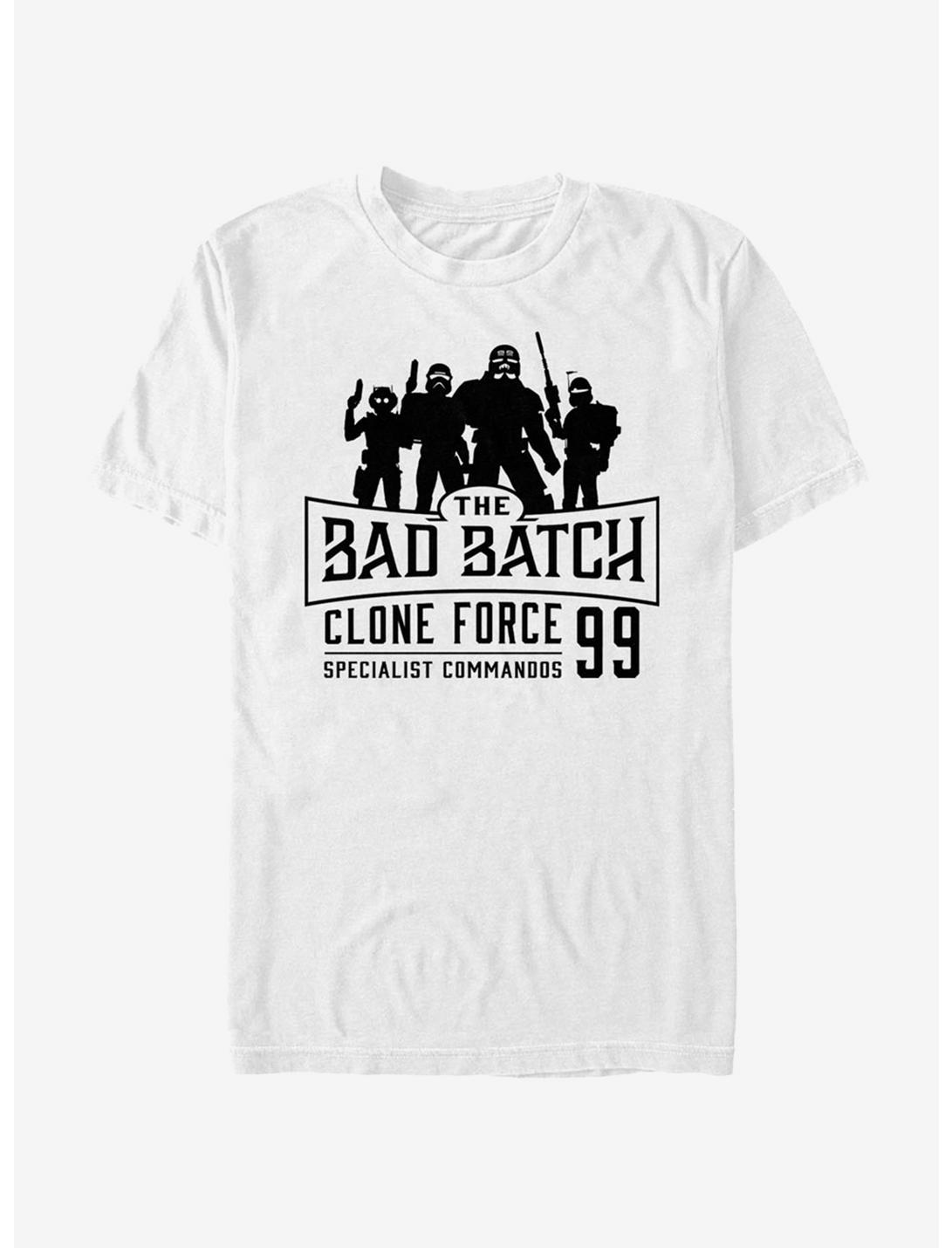 Star Wars: The Clone Wars Bad Batch Emblem T-Shirt, WHITE, hi-res