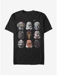 Star Wars: The Clone Wars Clone Helmets T-Shirt, BLACK, hi-res