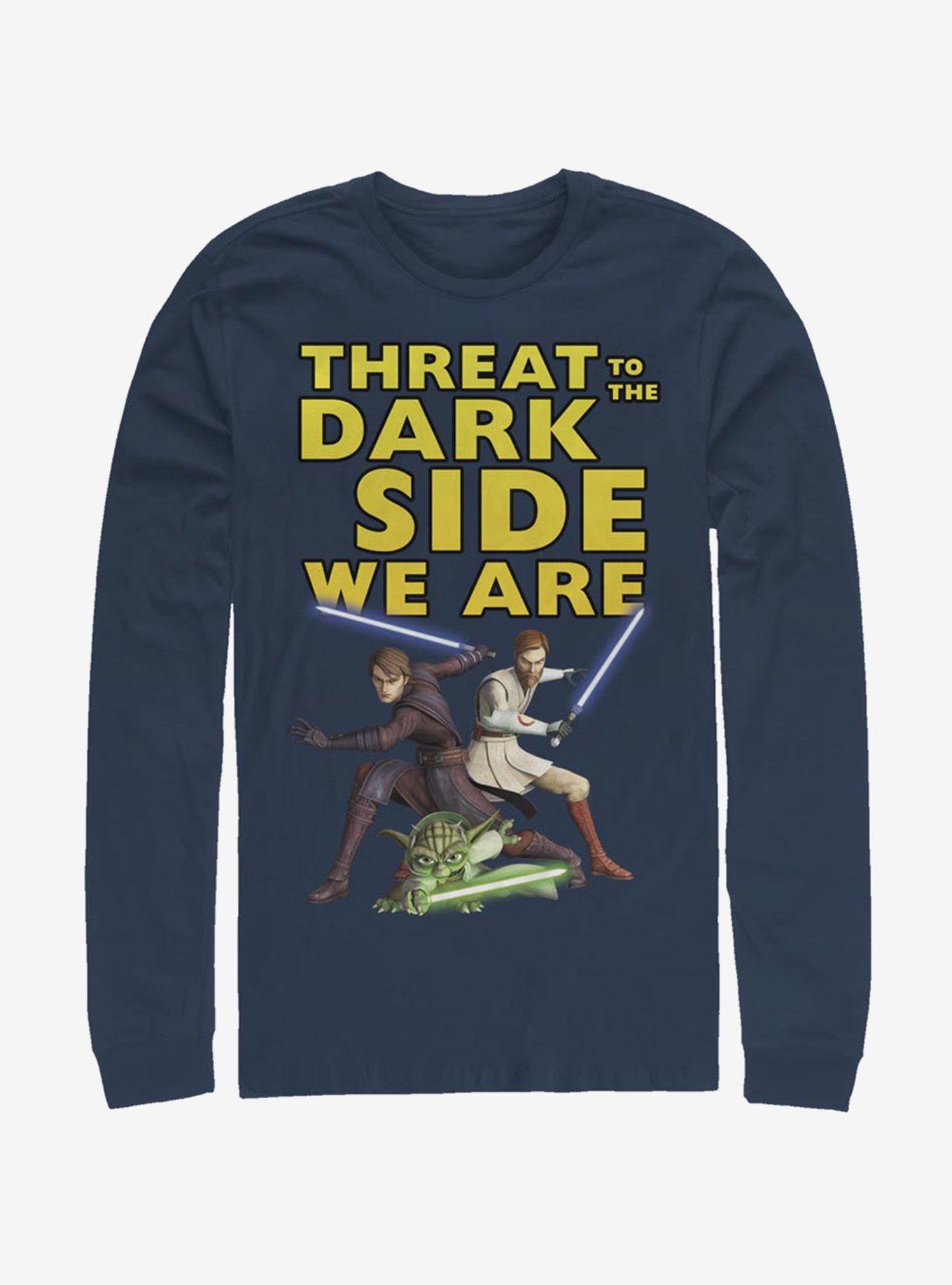 Star Wars: The Clone Wars Threat We Are Long-Sleeve T-Shirt, NAVY, hi-res