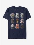 Star Wars: The Clone Wars Clone Helmets T-Shirt, NAVY, hi-res
