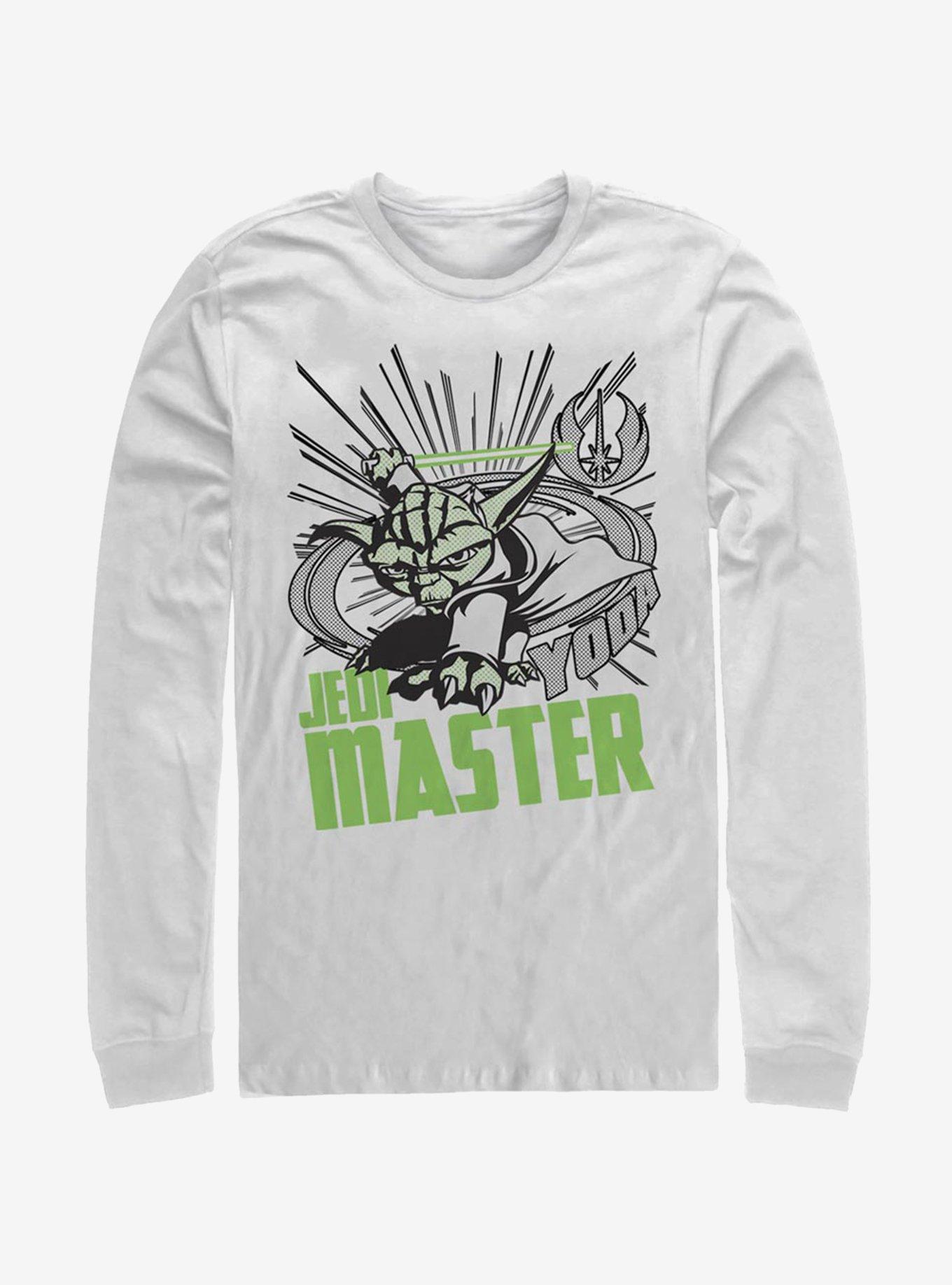 Star Wars: The Clone Wars Yoda Master Long-Sleeve T-Shirt, WHITE, hi-res