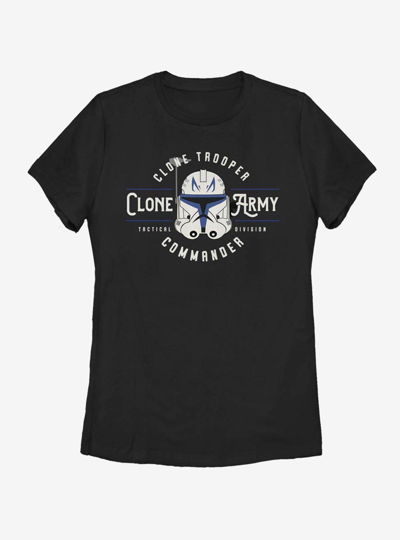 Star Wars: The Clone Wars Clone Army Emblem Womens T-Shirt, BLACK, hi-res