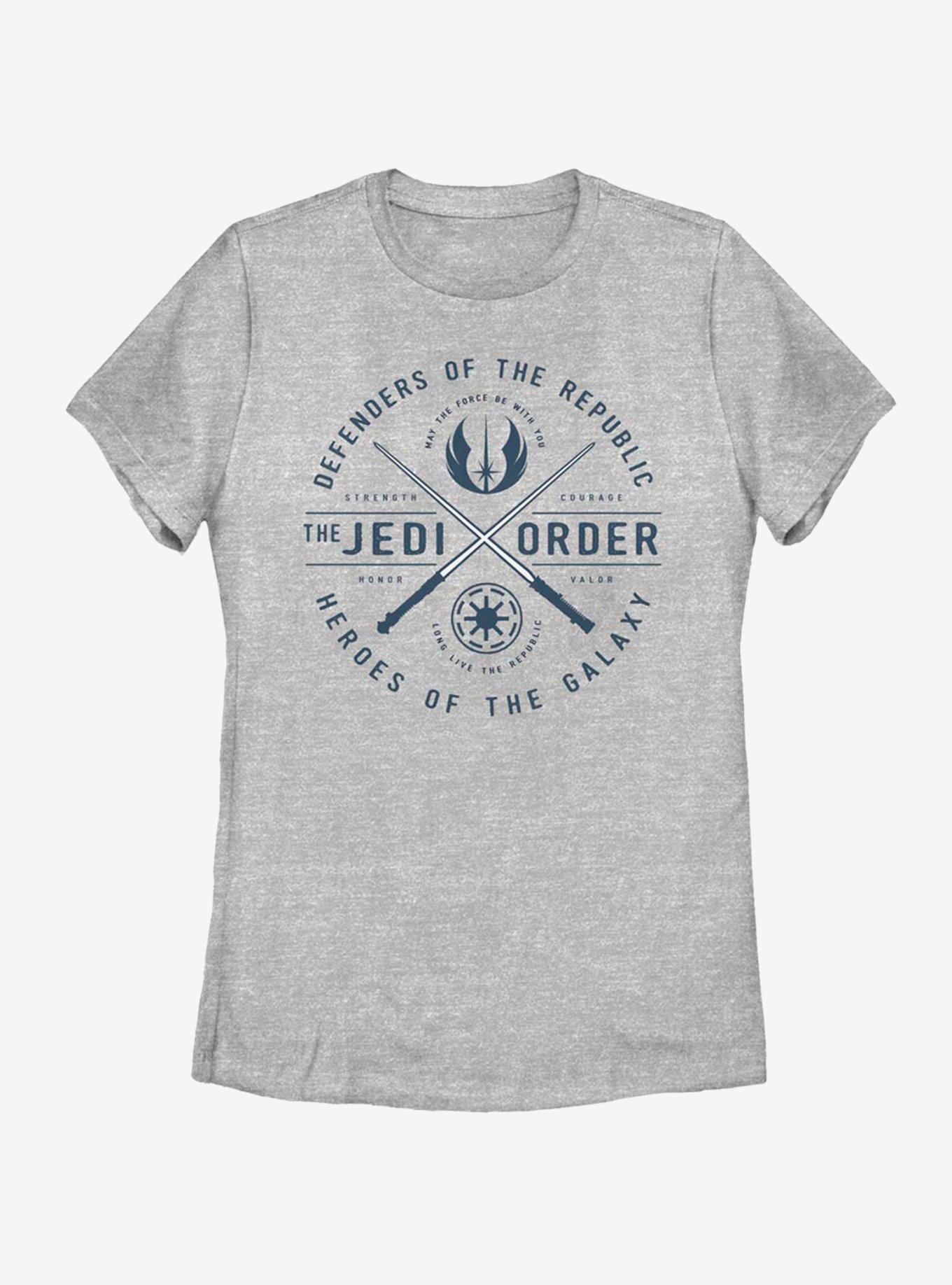 Star Wars: The Clone Wars Jedi Order Emblem Womens T-Shirt, ATH HTR, hi-res