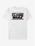 Plus Size Star Wars: The Clone Wars Logo T-Shirt, WHITE, hi-res