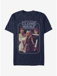 Star Wars: The Clone Wars Ahsoka Hero Group Shot T-Shirt, NAVY, hi-res
