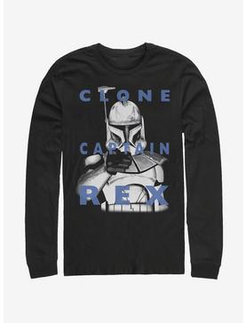 Star Wars: The Clone Wars Captain Rex Text Long-Sleeve T-Shirt, , hi-res