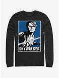 Star Wars: The Clone Wars Skywalker Poster Long-Sleeve T-Shirt, BLACK, hi-res