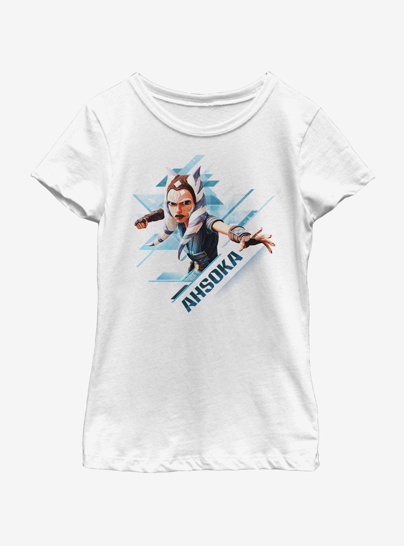 Star Wars: The Clone Wars Ahsoka Angled Youth Girls T-Shirt, , hi-res