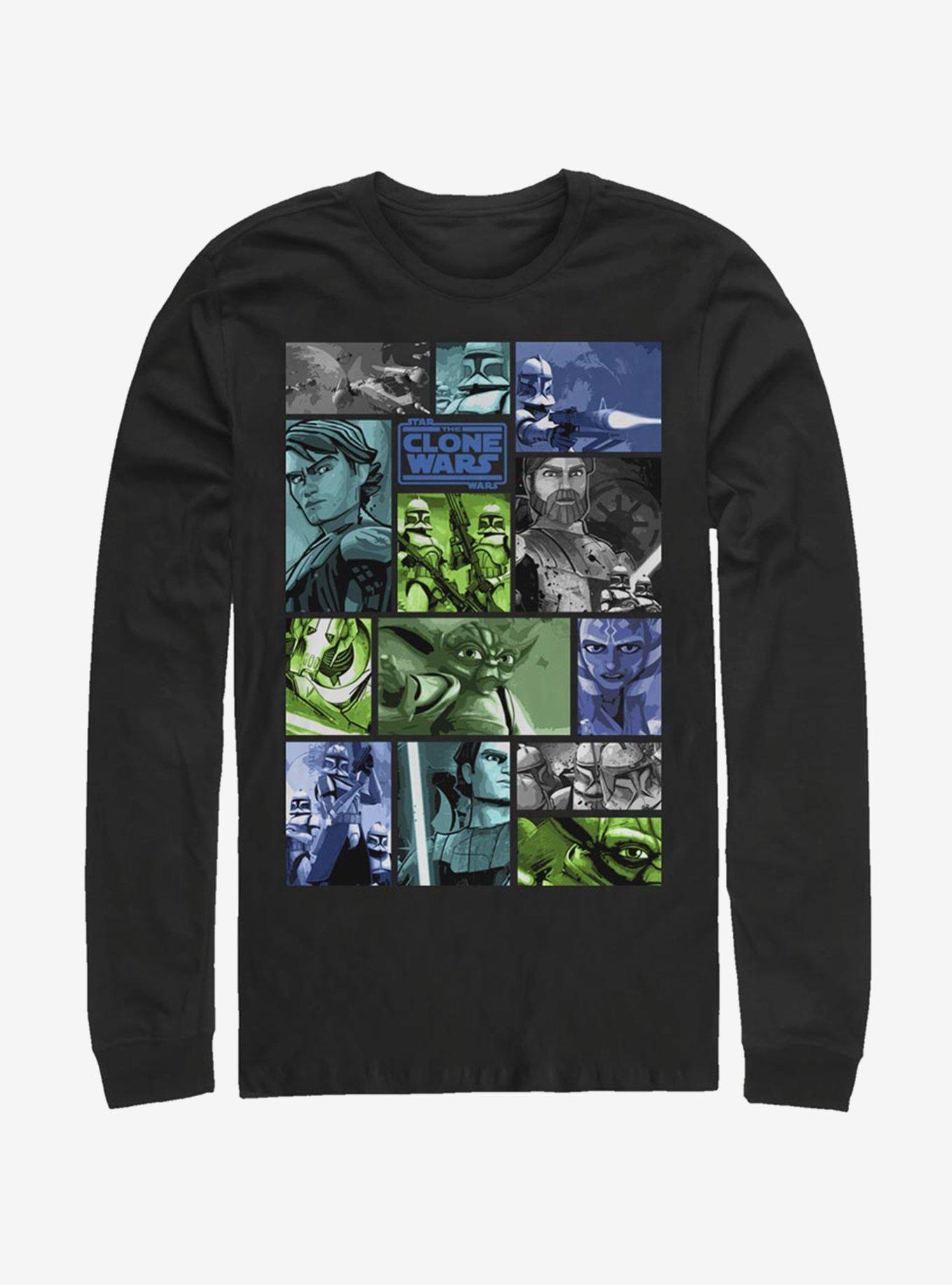 Star Wars: The Clone Wars Story Squares Long-Sleeve T-Shirt, , hi-res