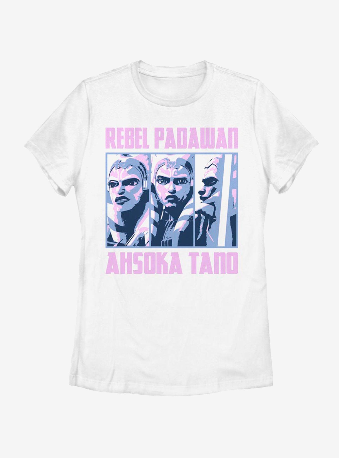 Star Wars: The Clone Wars Ahsoka Rebel Box Up Womens T-Shirt, WHITE, hi-res