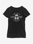 Star Wars: The Clone Wars Clone Army Emblem Youth Girls T-Shirt, BLACK, hi-res