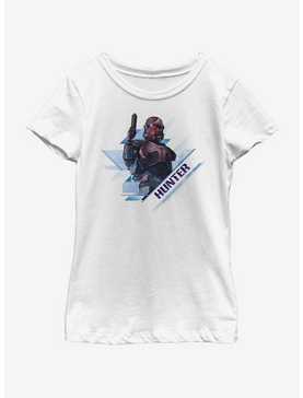Star Wars: The Clone Wars Hunter Angled Youth Girls T-Shirt, , hi-res