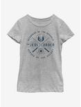 Star Wars: The Clone Wars Jedi Order Emblem Youth Girls T-Shirt, ATH HTR, hi-res