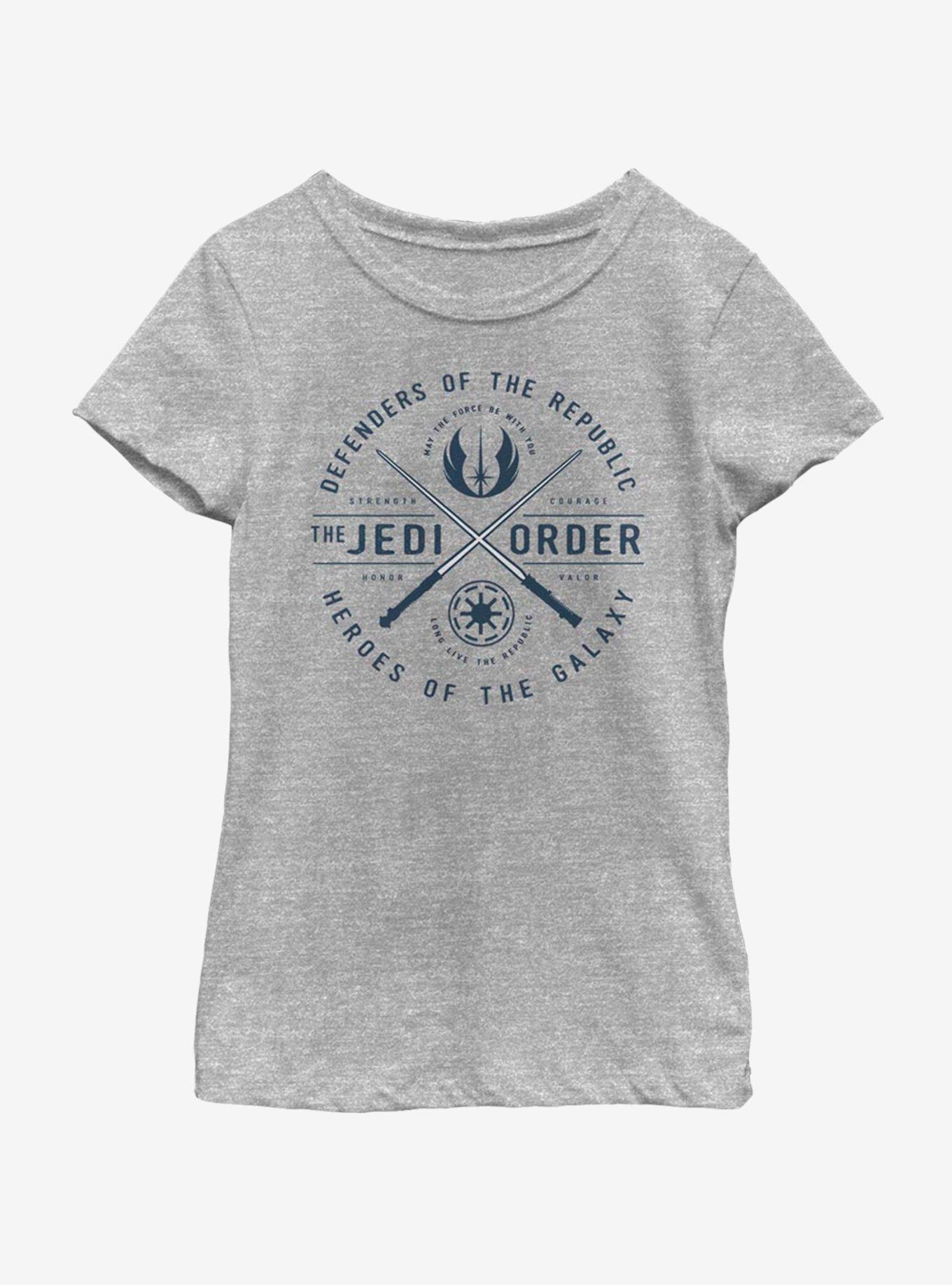 Star Wars: The Clone Wars Jedi Order Emblem Youth Girls T-Shirt, , hi-res