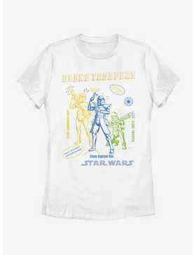 Star Wars: The Clone Wars Doodle Trooper Womens T-Shirt, , hi-res