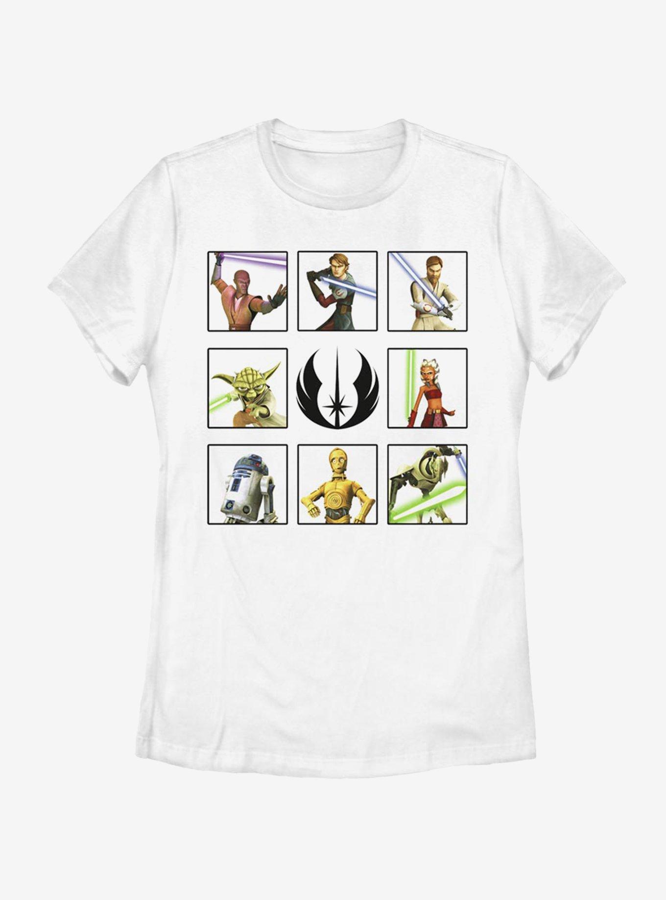 Star Wars: The Clone Wars Box Up Womens T-Shirt, WHITE, hi-res