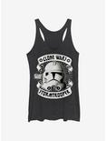 Star Wars: The Clone Wars Banner Trooper Womens Tank Top, BLK HTR, hi-res
