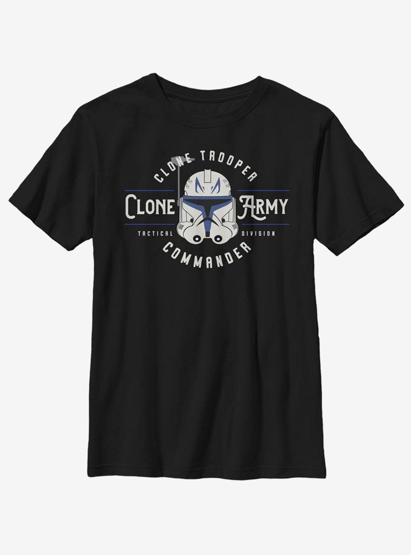 Star Wars: The Clone Wars Clone Army Emblem Youth T-Shirt, BLACK, hi-res