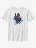 Star Wars: The Clone Wars Hunter Angled Youth T-Shirt, WHITE, hi-res
