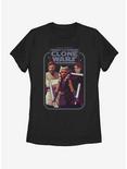 Star Wars: The Clone Wars Ahsoka Hero Group Shot Womens T-Shirt, BLACK, hi-res