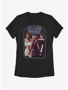 Plus Size Star Wars: The Clone Wars Ahsoka Hero Group Shot Womens T-Shirt, , hi-res
