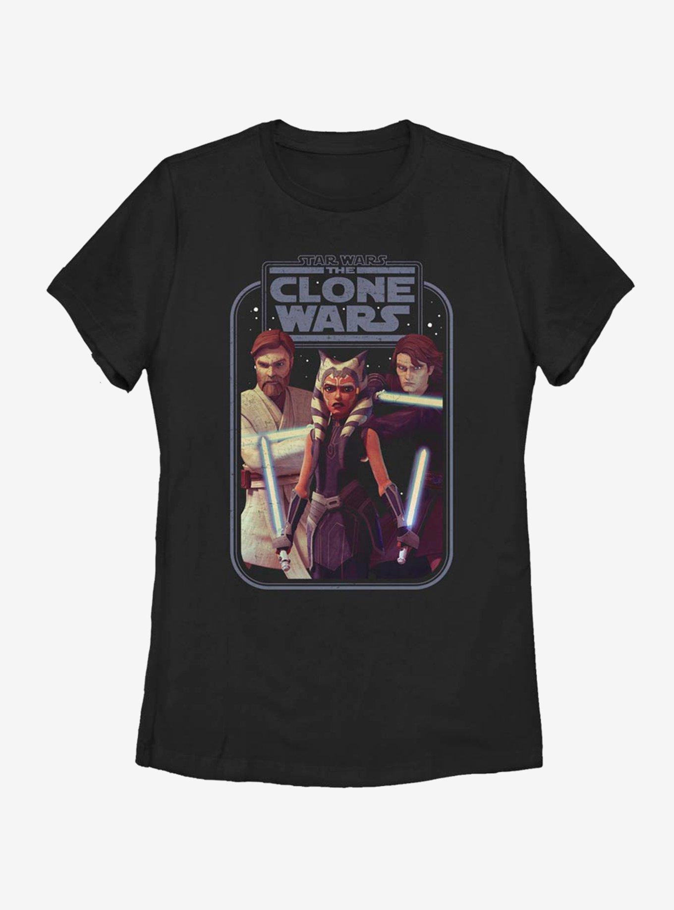 Star Wars: The Clone Wars Ahsoka Hero Group Shot Womens T-Shirt, , hi-res