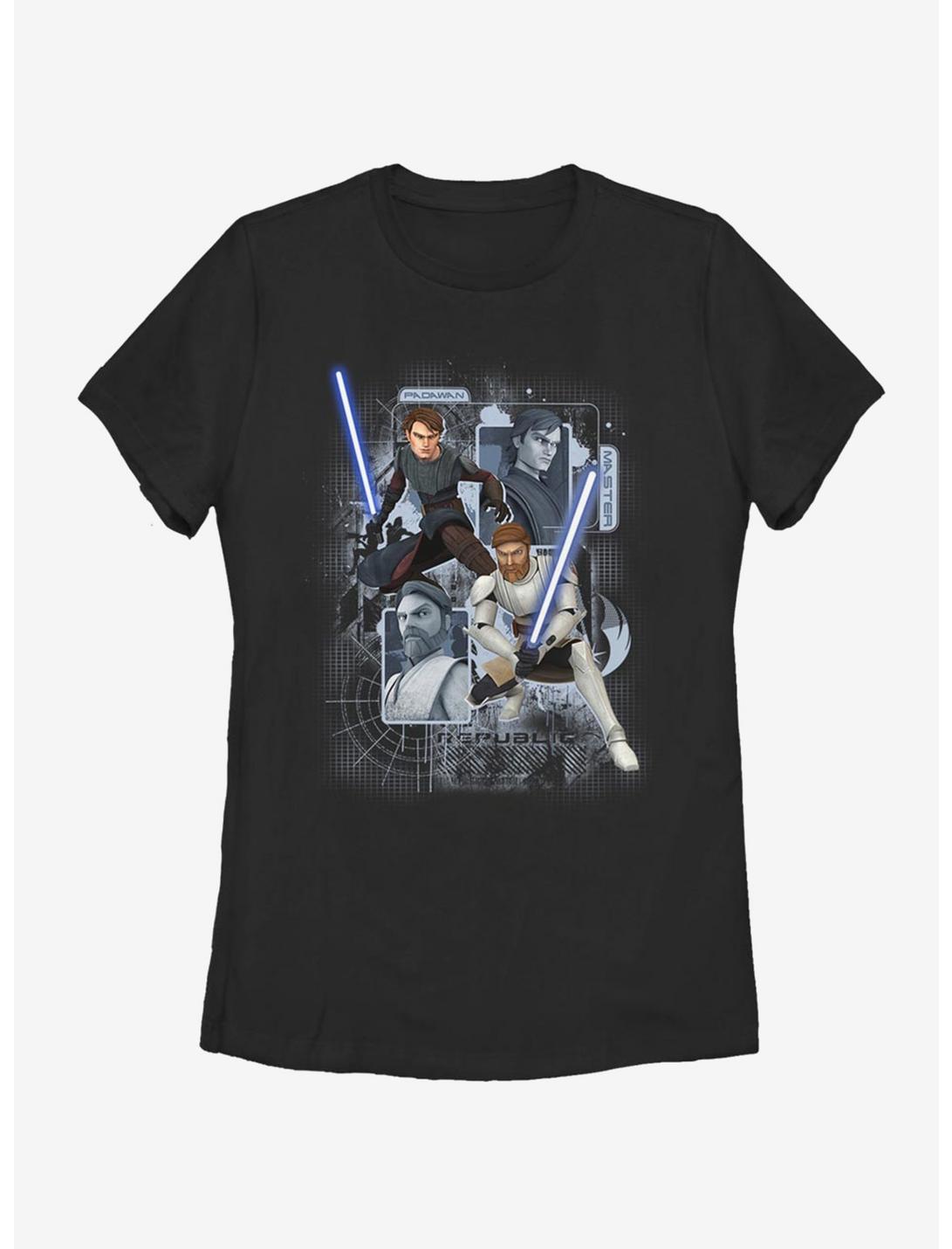 Star Wars: The Clone Wars Schematic Shot Womens T-Shirt, BLACK, hi-res