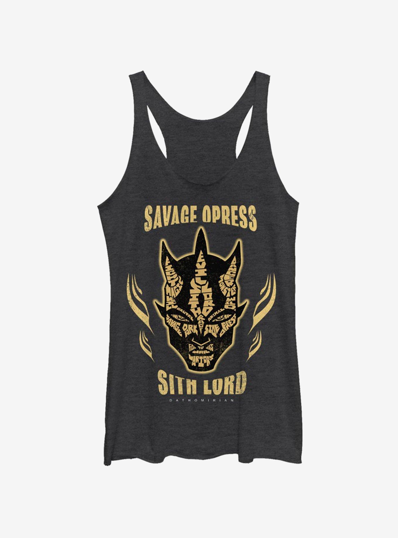 Star Wars: The Clone Wars Dathomirian Savage Opress Womens Tank Top, BLK HTR, hi-res